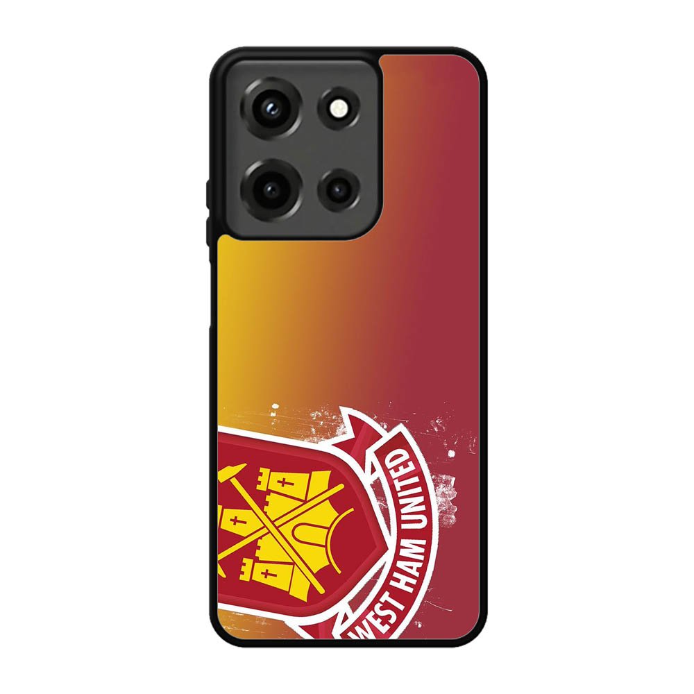 West Ham UTD Soccer Red Yellow Logo Motorola Moto G 5G 2025 Case BC0010