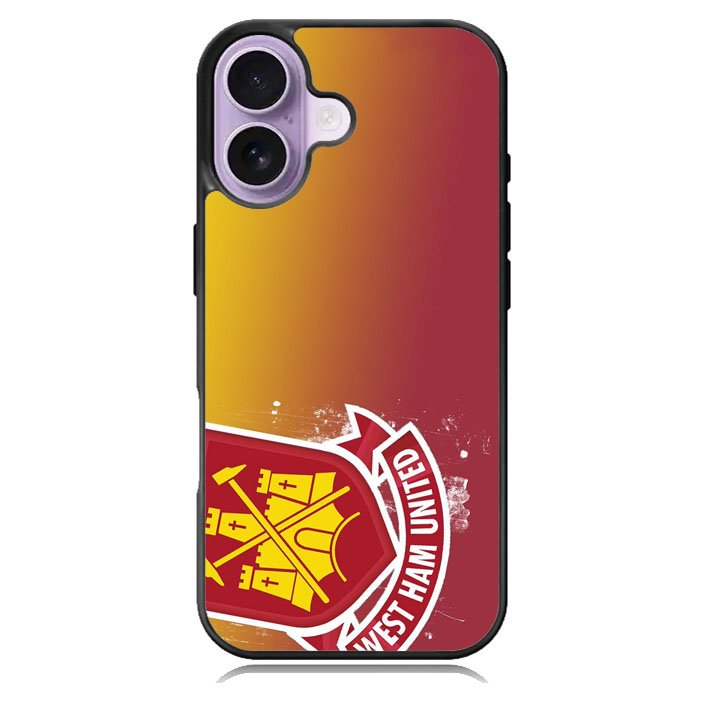 West Ham UTD Soccer Red Yellow Logo iPhone 17 Case BC0010