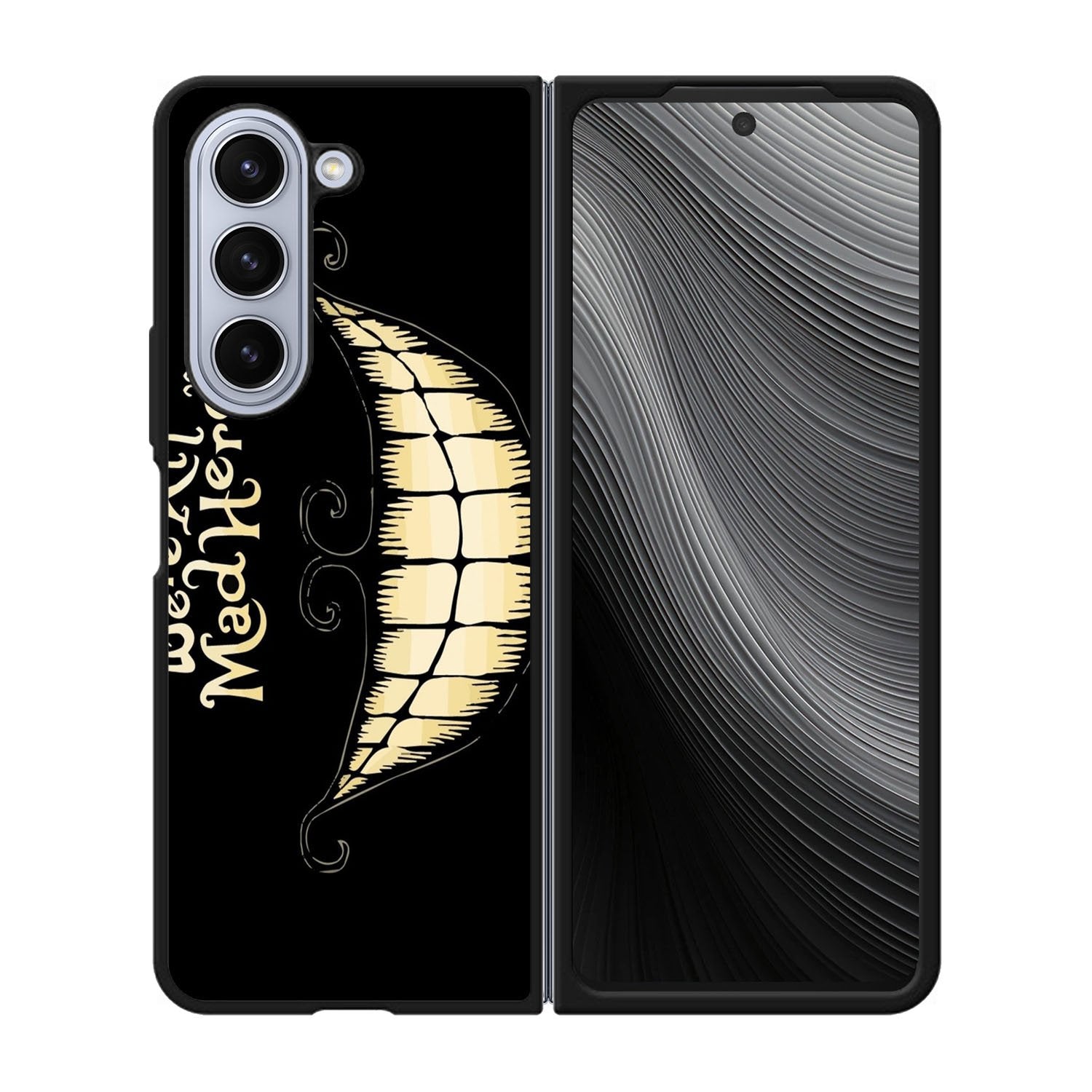 Alice Were All Mad Here Cartoon Case Samsung Galaxy z Fold 5 5G BC0074