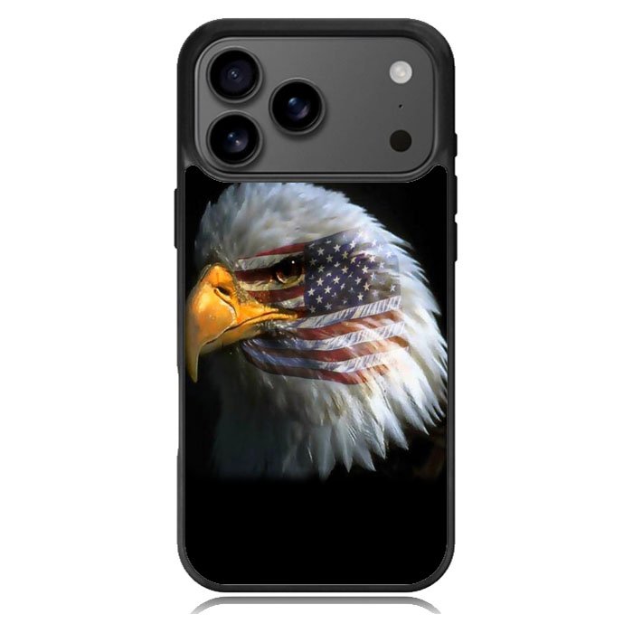 American Flag Eagle Country iPhone 17 Pro Case BC0075