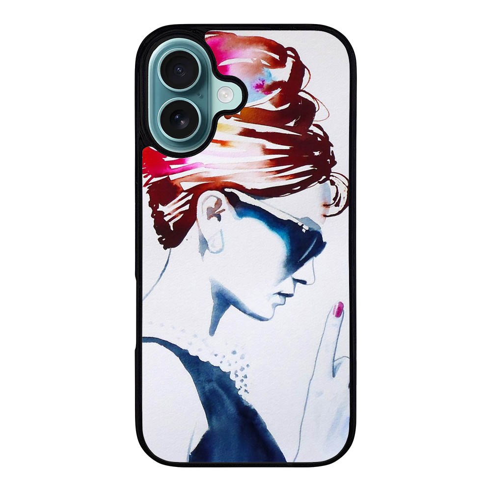 Audrey Hepburn Art Artist Case iPhone 16 Plus BC0077