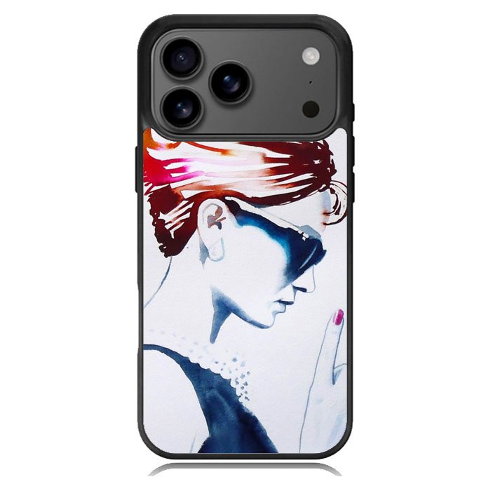 Audrey Hepburn Art Artist iPhone 17 Pro Case BC0077