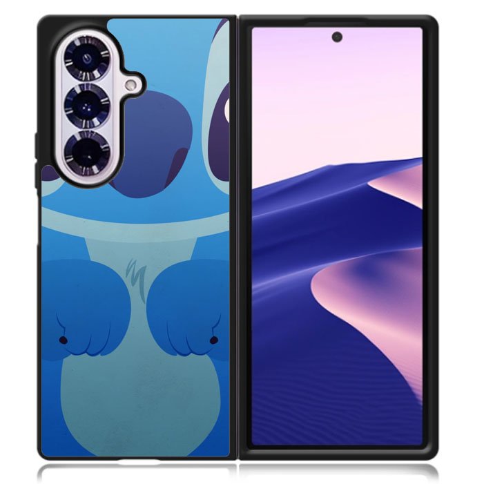Blue Stich Cartoon Samsung Galaxy Z Fold 7 5G Case BC0082