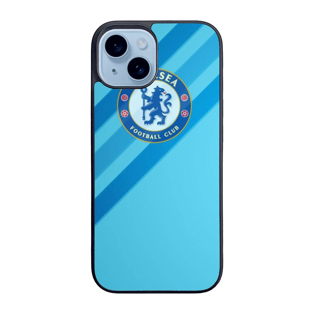 Chelsea Blue Stripe Soccer Sport Case iPhone 15 BC0069