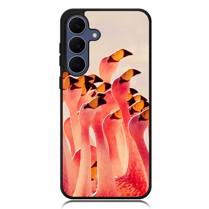 Flamingos Partying Pattern Samsung Galaxy S25 FE Case BC0054