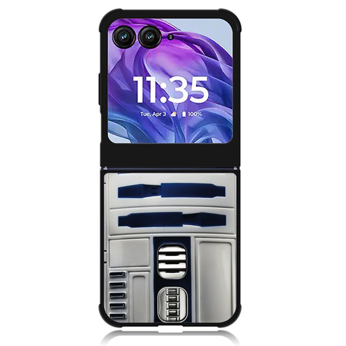 Blue R2d2 Star Wars 2nd Motorola Moto Razr 2024 , Moto Razr 50 Case