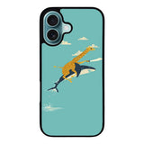Black Friday offer Giraffe Riding Shark Case iPhone 16 Plus BC0079