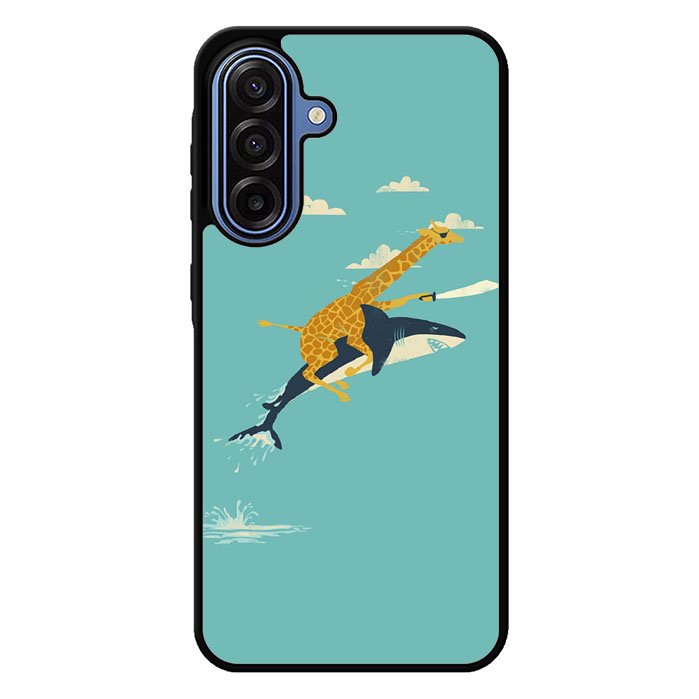 Black Friday offer Giraffe Riding Shark Samsung Galaxy A17 5G Case BC0079