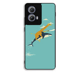 Black Friday offer Giraffe Riding Shark Motorola Moto Edge 2024 Case FE2544