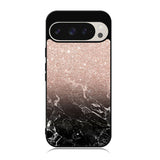 Modern rose gold ombre black marble Case Google Pixel 9 Pro XL BC0027