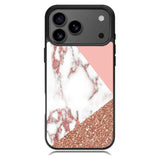 Mix Pink Marble and Gold iPhone 17 Pro Case BC0026