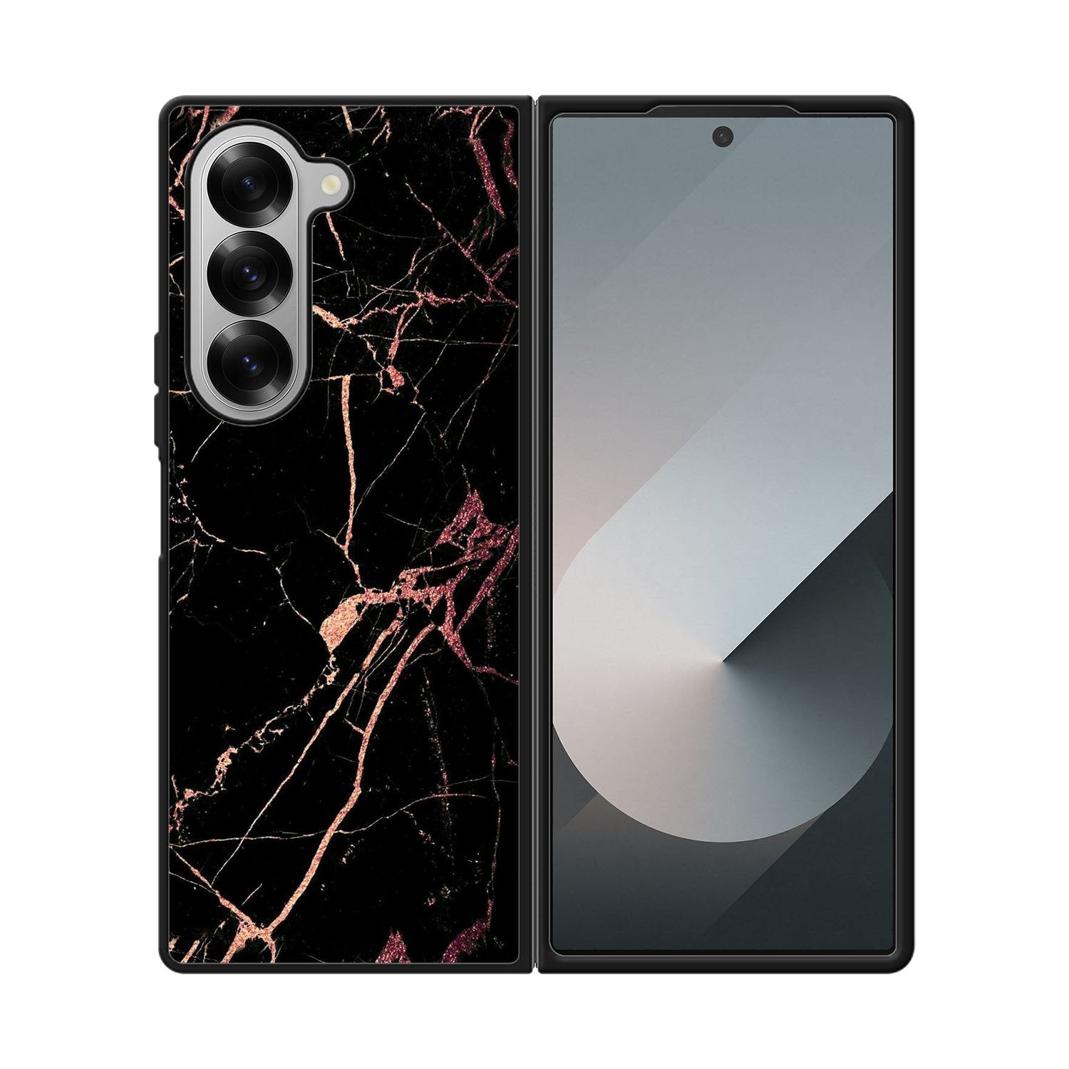 Black With Rose Gold Case Samsung Galaxy Z Fold 6 5G BC0080