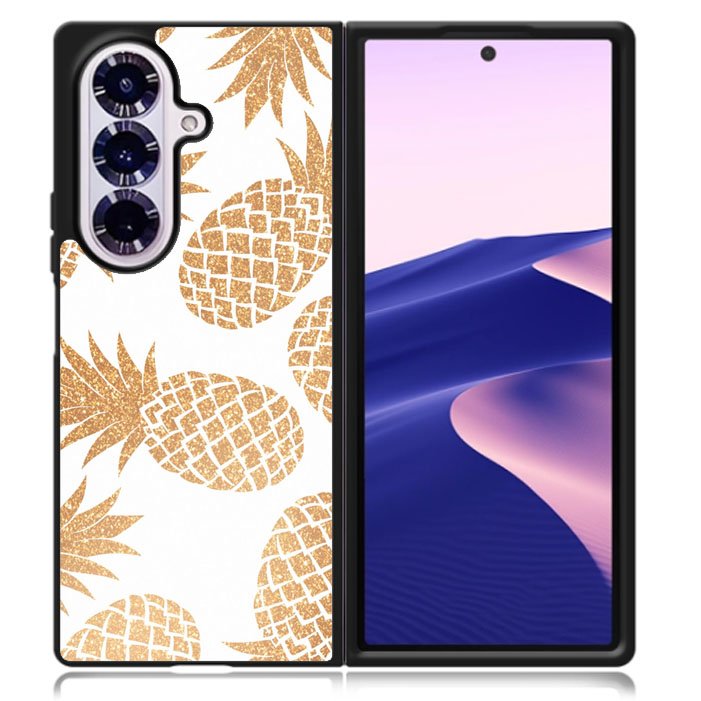 Gold Pineapple Samsung Galaxy Z Fold 7 5G Case BC0034