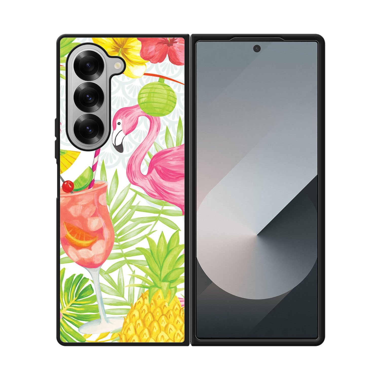 Carry the beautiful Flamingo Party Case Samsung Galaxy Z Fold 6 5G BC0068