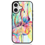 Pink Flamingo Watercolor Case iPhone 16 BC0016