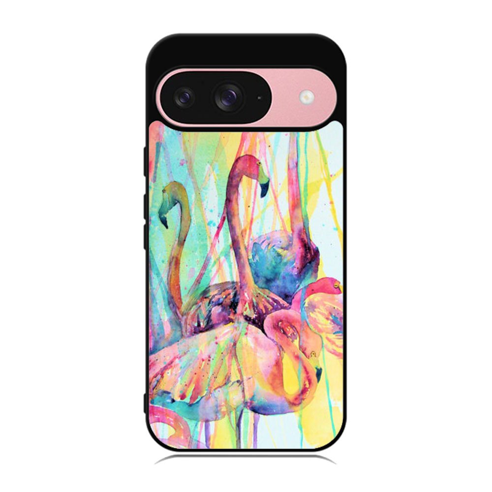 Pink Flamingo Watercolor Case Google Pixel 9 BC0016