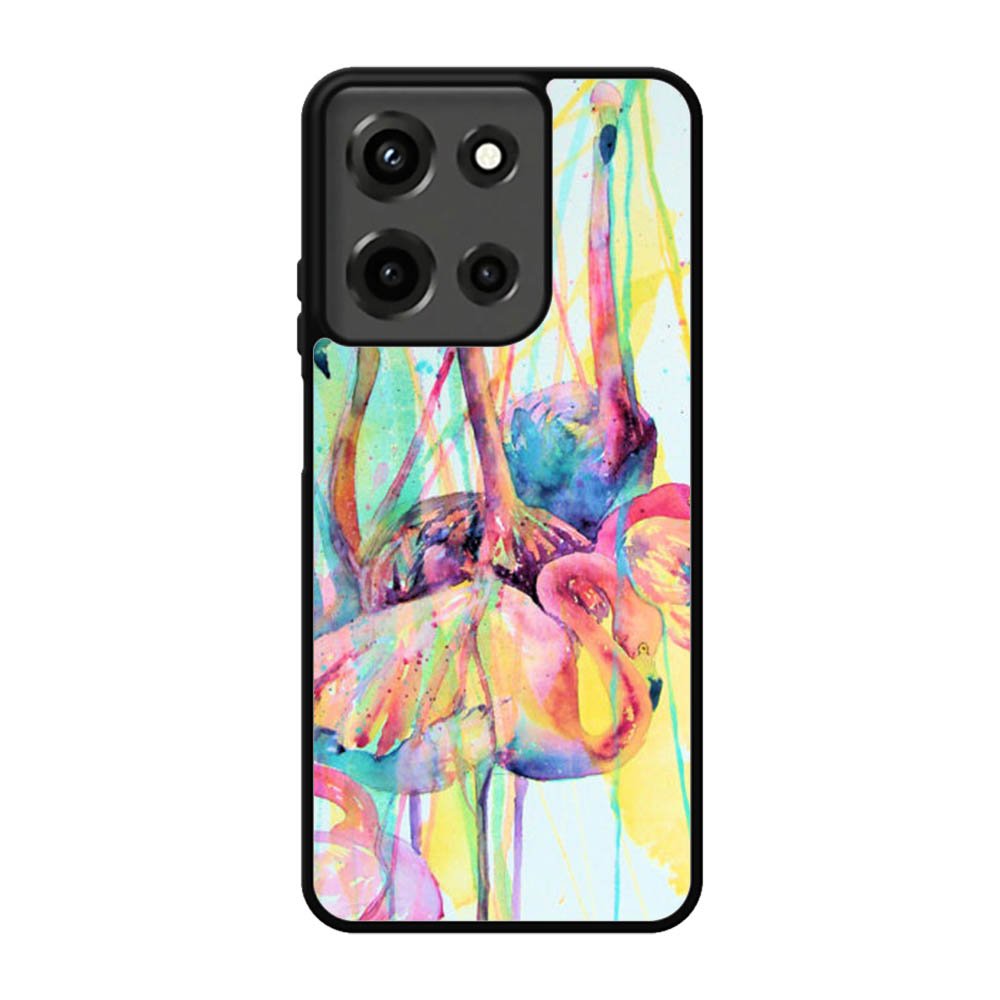 Pink Flamingo Watercolor Motorola Moto G 5G 2025 Case BC0016