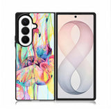 Pink Flamingo Watercolor Samsung Galaxy Z Fold 8 Ultra Case BC0016