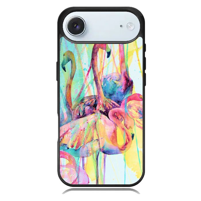 Pink Flamingo Watercolor iPhone 17 Air Case BC0016