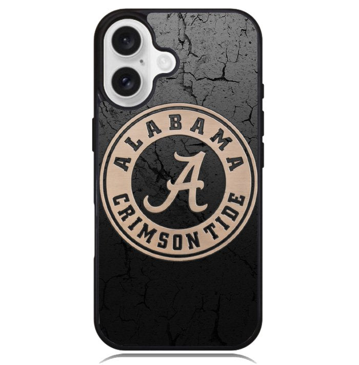 Alabama Crimson Crack Case iPhone 16 BC0073