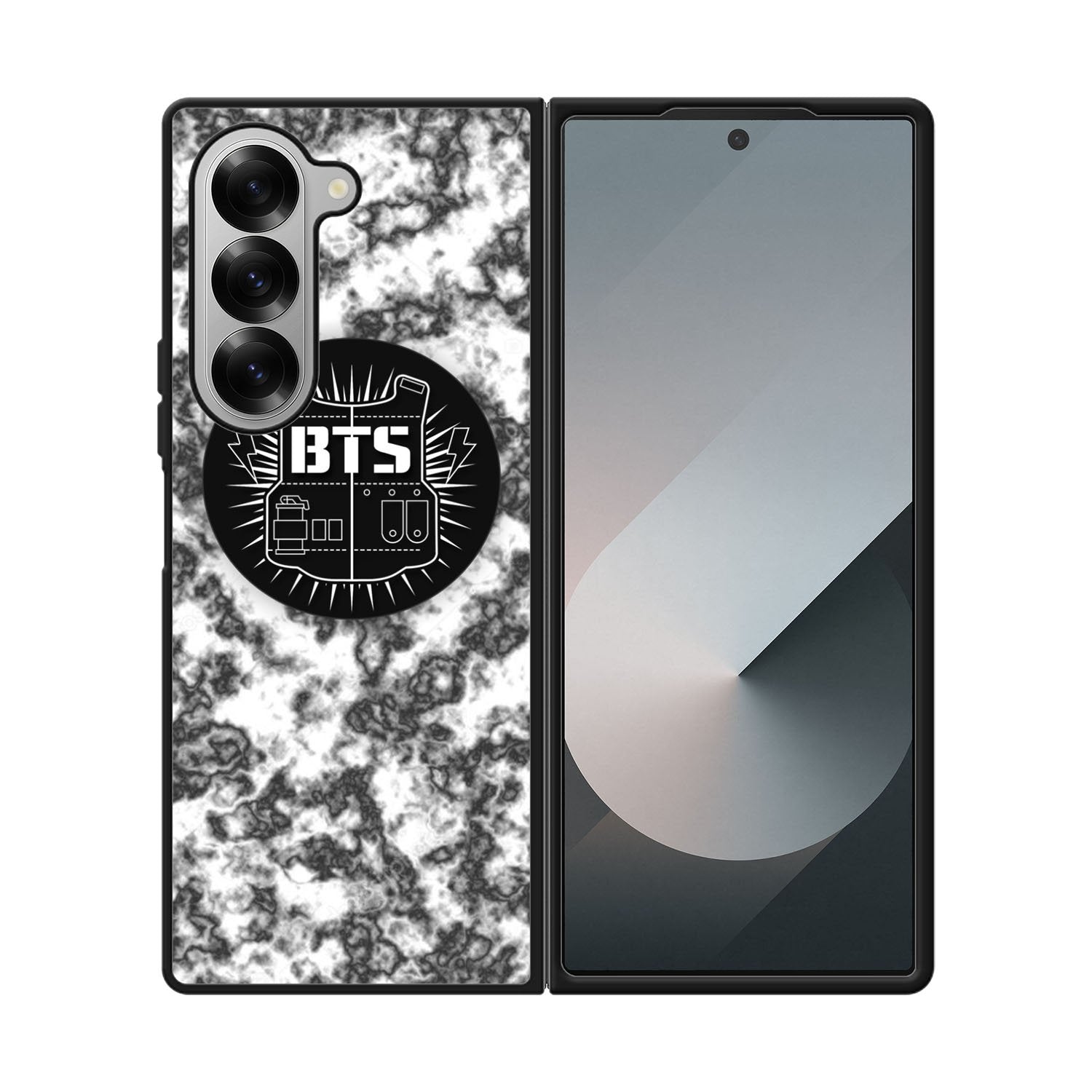 BTS Boyband logo Marble Case Samsung Galaxy Z Fold 6 5G BC2934