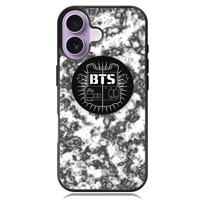 BTS Boyband logo Marble iPhone 17 Case BC2934
