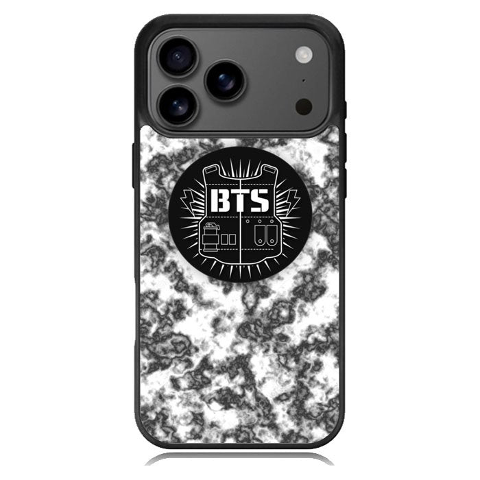 BTS Boyband logo Marble iPhone 17 Pro Max Case BC2934