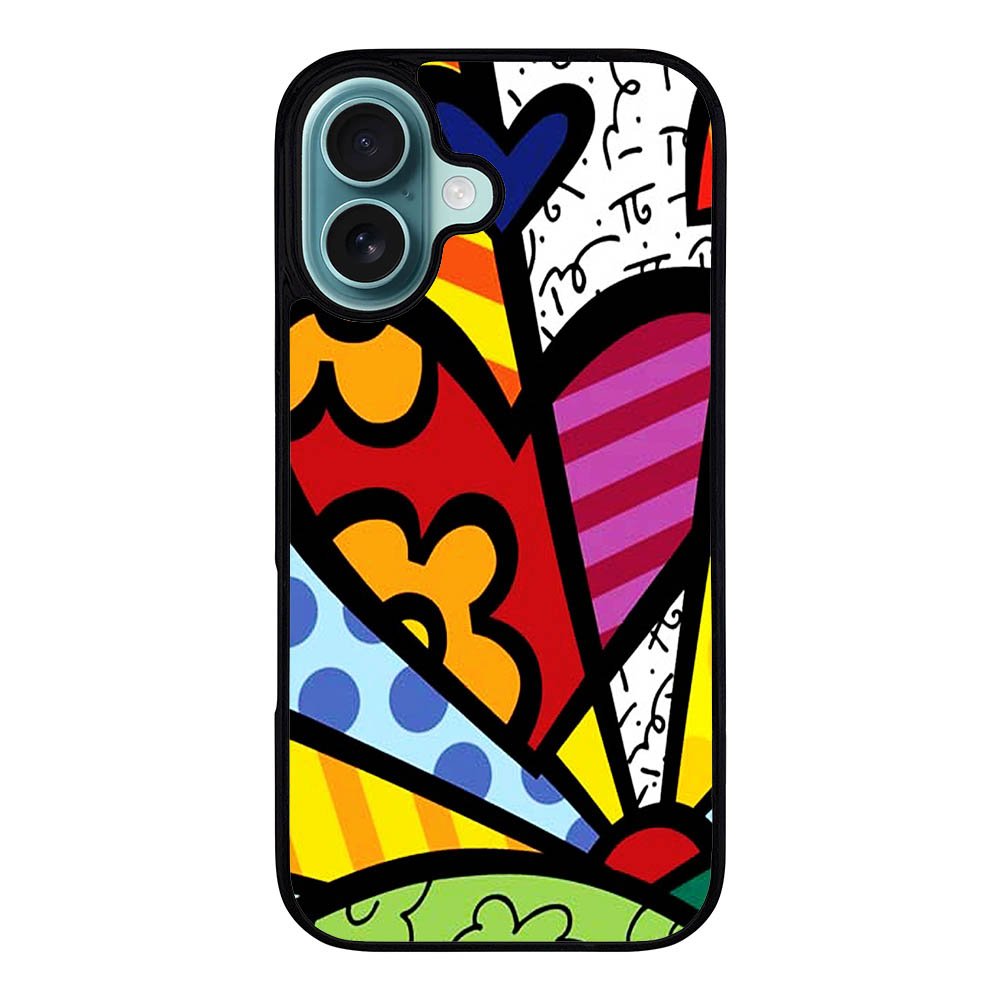 Romero Britto Pop Art Love Case iPhone 16 Plus BC2989