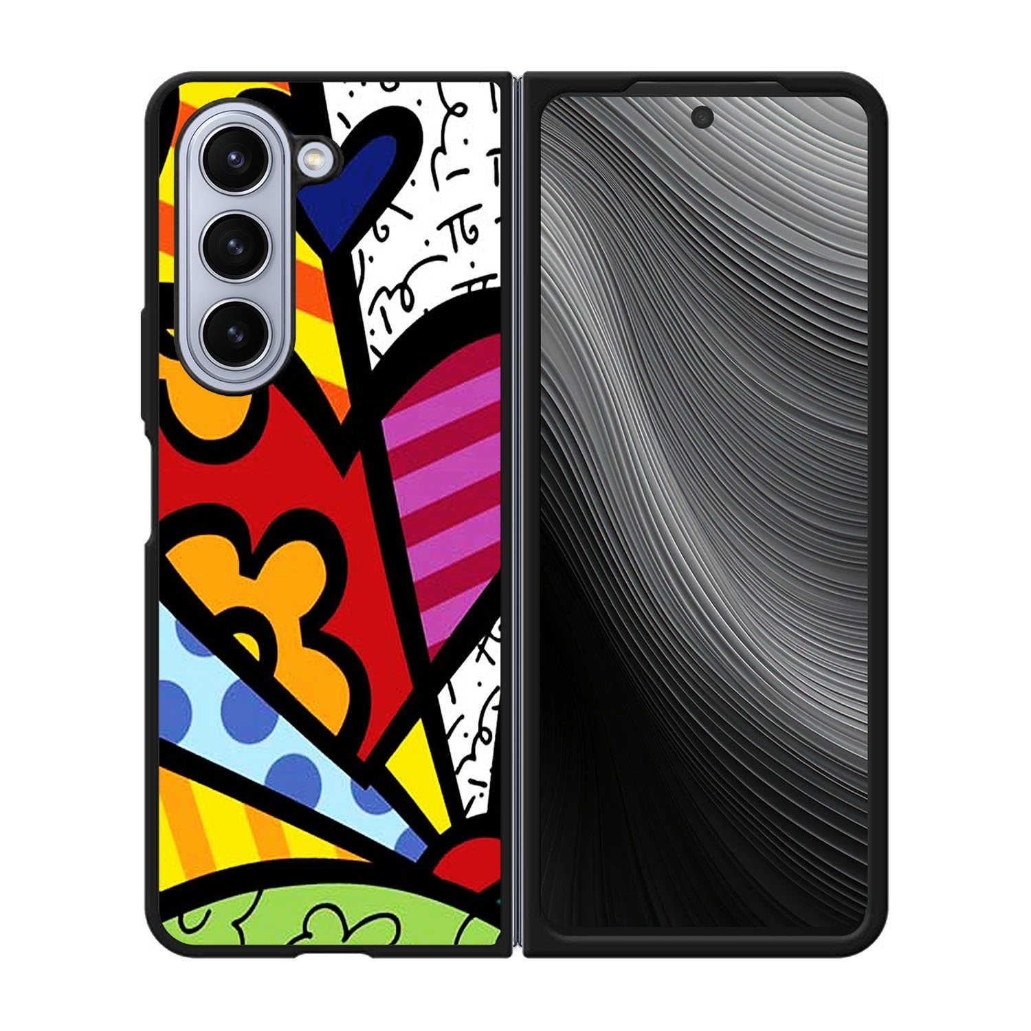 Romero Britto Pop Art Love Case Samsung Galaxy z Fold 5 5G BC2989