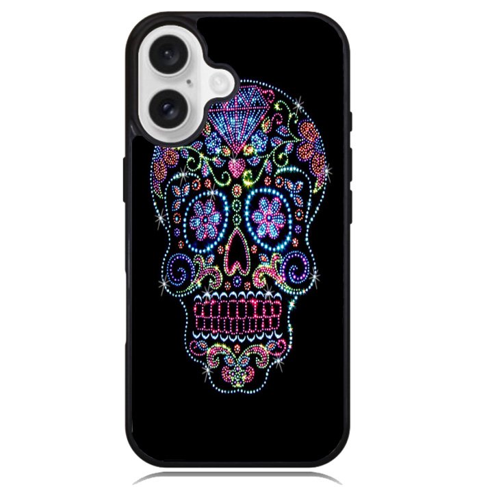 SUGAR SKULL CROW HONEY BIRD FLOWER Case iPhone 16 BC2995