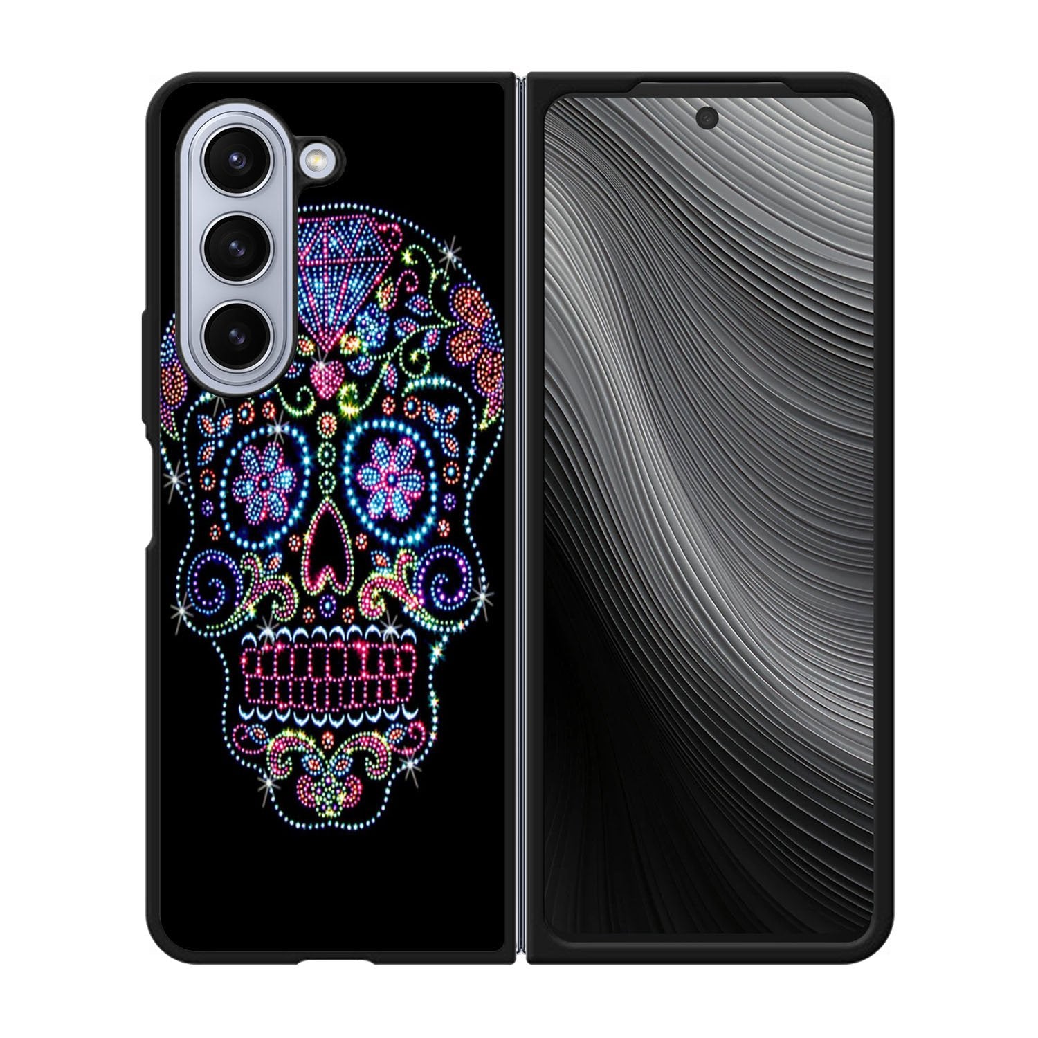 SUGAR SKULL CROW HONEY BIRD FLOWER Case Samsung Galaxy z Fold 5 5G BC2995