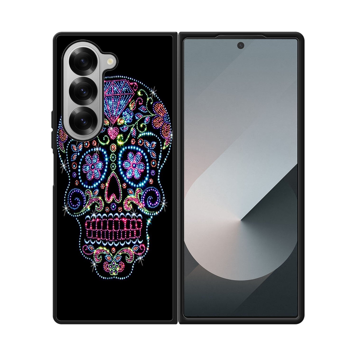 SUGAR SKULL CROW HONEY BIRD FLOWER Case Samsung Galaxy Z Fold 6 5G BC2995