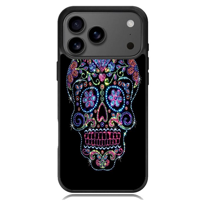 SUGAR SKULL CROW HONEY BIRD FLOWER iPhone 17 Pro Case BC2995