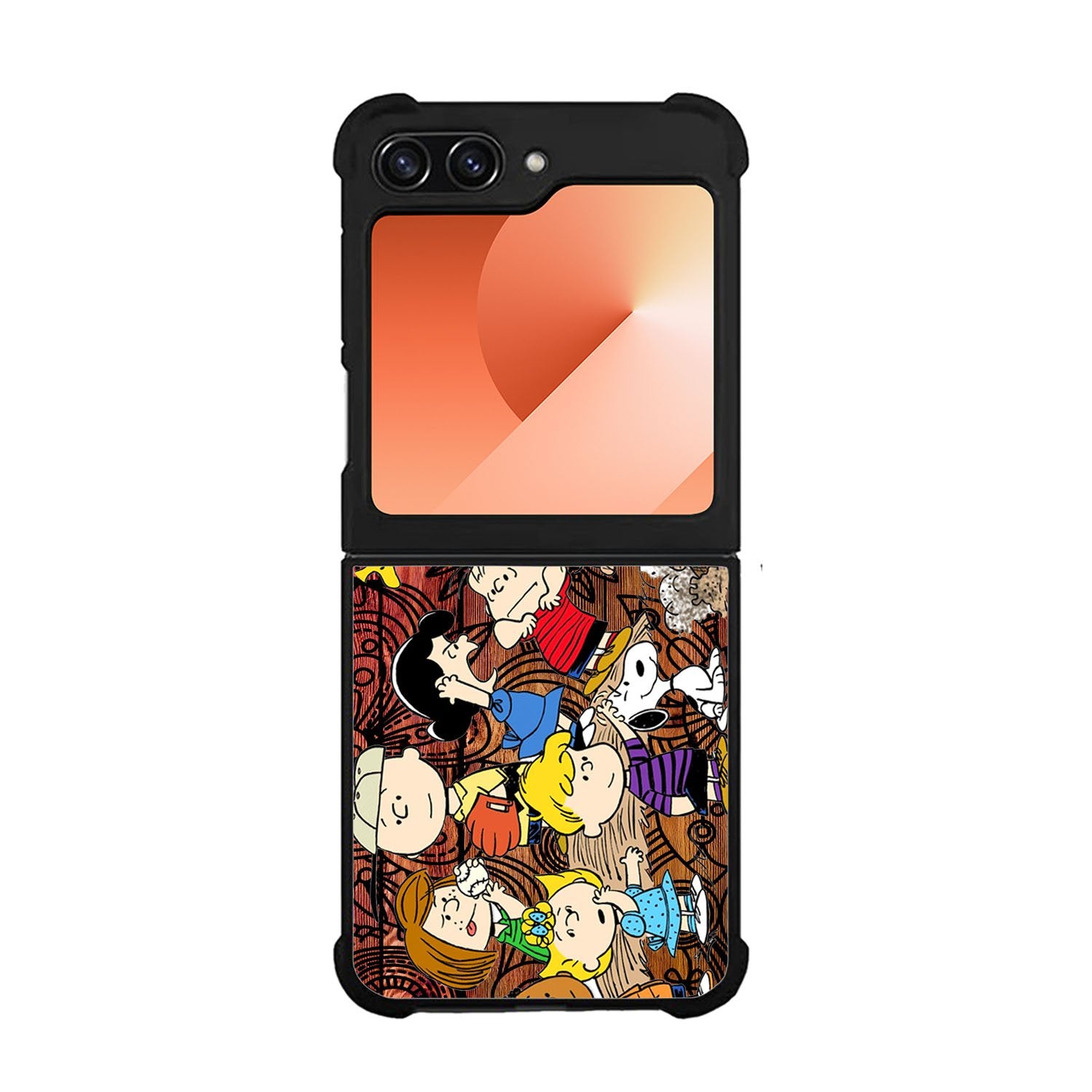 Peanuts In Background Wood Art Case Samsung Galaxy Z Flip 6 5G BC2977