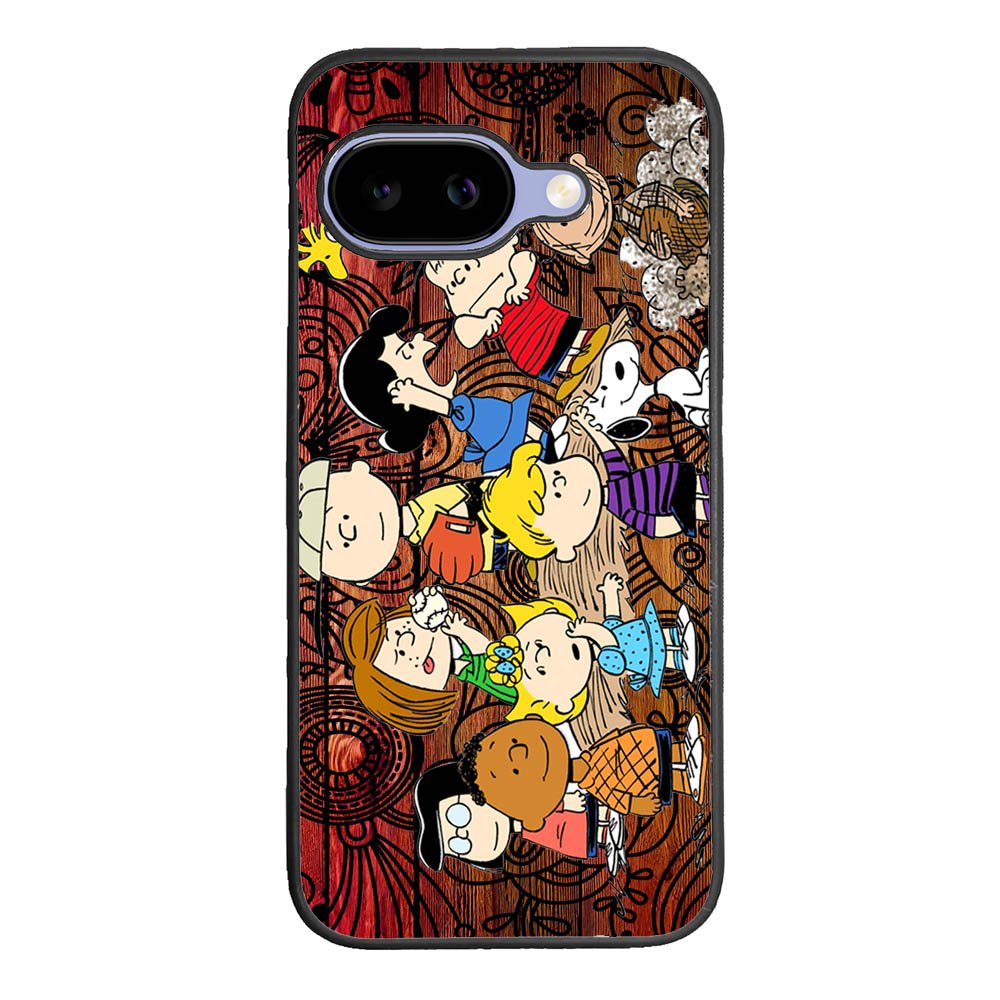 Peanuts In Background Wood Art Google Pixel 10A Case BC2977