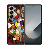 Peanuts In Background Wood Art Case Samsung Galaxy Z Fold 6 5G BC2977