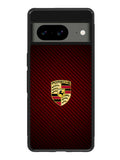 Porsche Logo Carbon Red Google Pixel 8a Case