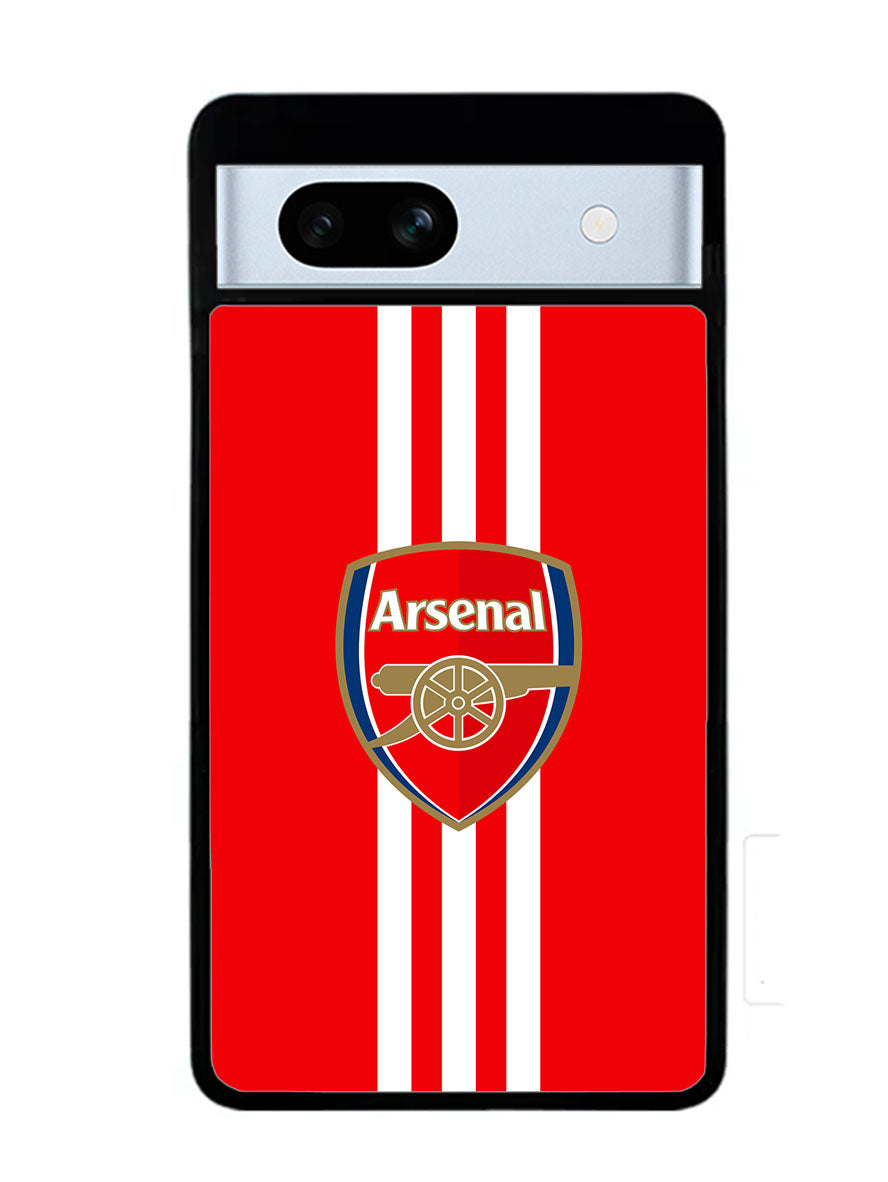 Arsenal Three Stripes Google Pixel 7A Case