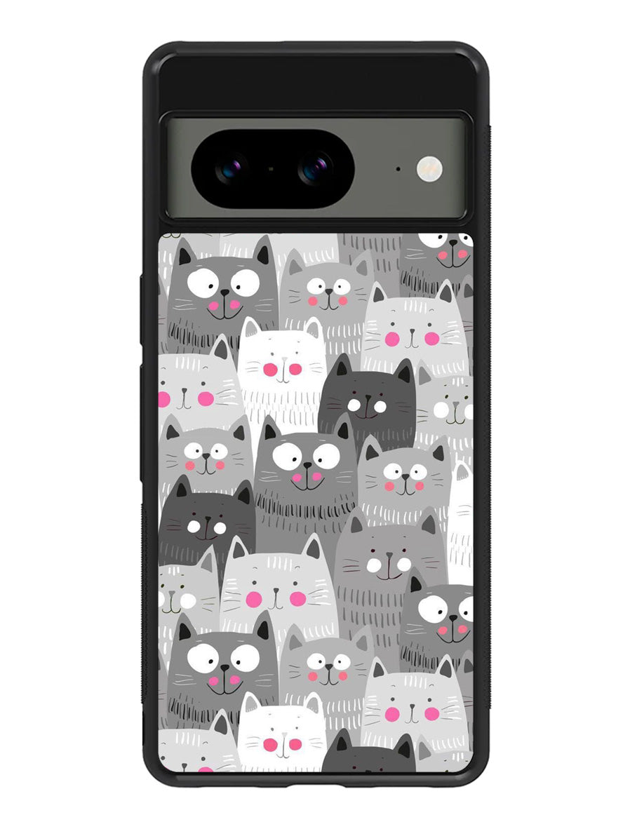 Cat Pattern Google Pixel 8a Case