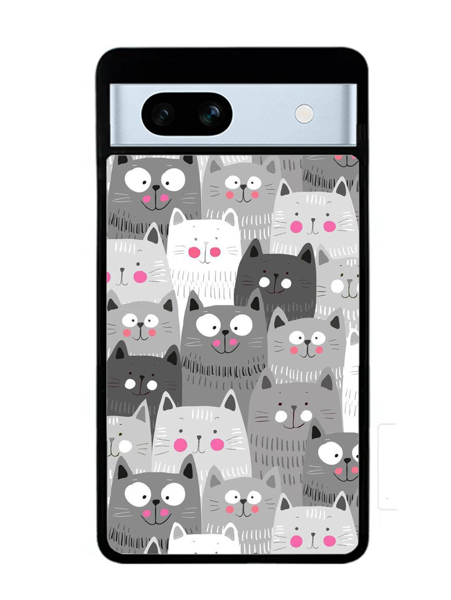 Cat Pattern Google Pixel 7A Case