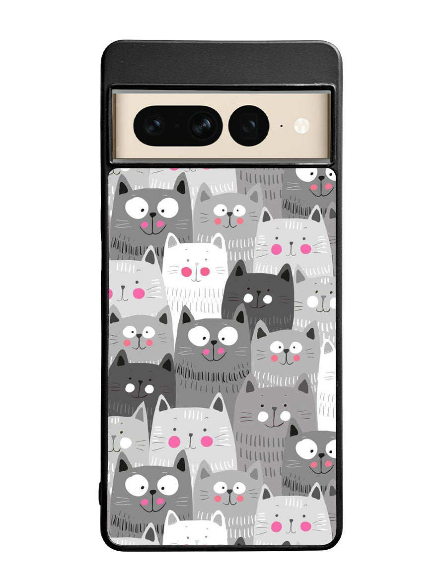 Cat Pattern Google Pixel 7 Pro Case