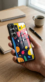 Cat Vibes Art Protective Case Compatible with iPhone, Samsung & Google Pixel YW0083