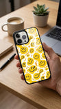 Smiley Faces Protective Case Compatible with iPhone, Samsung & Google Pixel YW0084