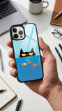 Cat And Fish Protective Case Compatible with iPhone, Samsung & Google Pixel YW0087