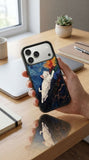 Cat Painting Protective Case Compatible with iPhone, Samsung & Google Pixel YW0095