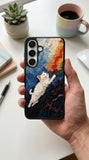 Cat Painting Protective Case Compatible with iPhone, Samsung & Google Pixel YW0095