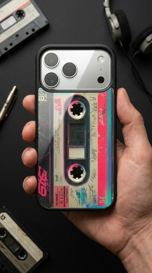 Retro Punk Cassette Protective Case Compatible with iPhone, Samsung & Google Pixel YW0097