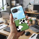 Funny Cow Protective Case Compatible with iPhone, Samsung & Google Pixel YW0114