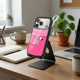 Zebra Art Pink Protective Case Compatible with iPhone, Samsung & Google Pixel YW0115