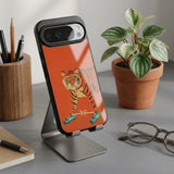 Tiger Funny Protective Case Compatible with iPhone, Samsung & Google Pixel YW0120